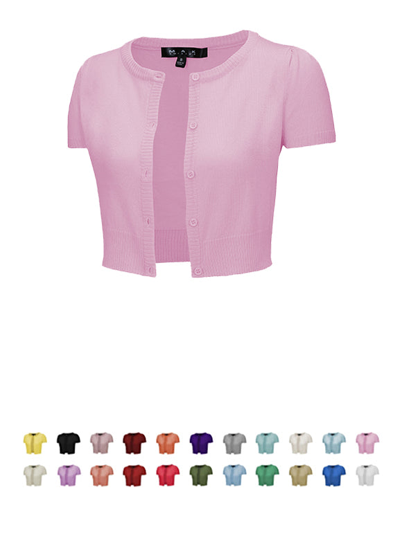 Cap Sleeve Vintage Style Cardigan Sweater for Women YeMak Sweater