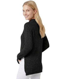 V-Neck Side Slits Casual Sweater for Women | YEMAK Sweater