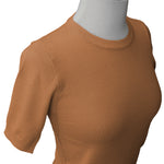 YEMAK Women's Crewneck 1/2 Sleeve Basic Casual Knit Pullover Sweater MK3664 (S-XL)