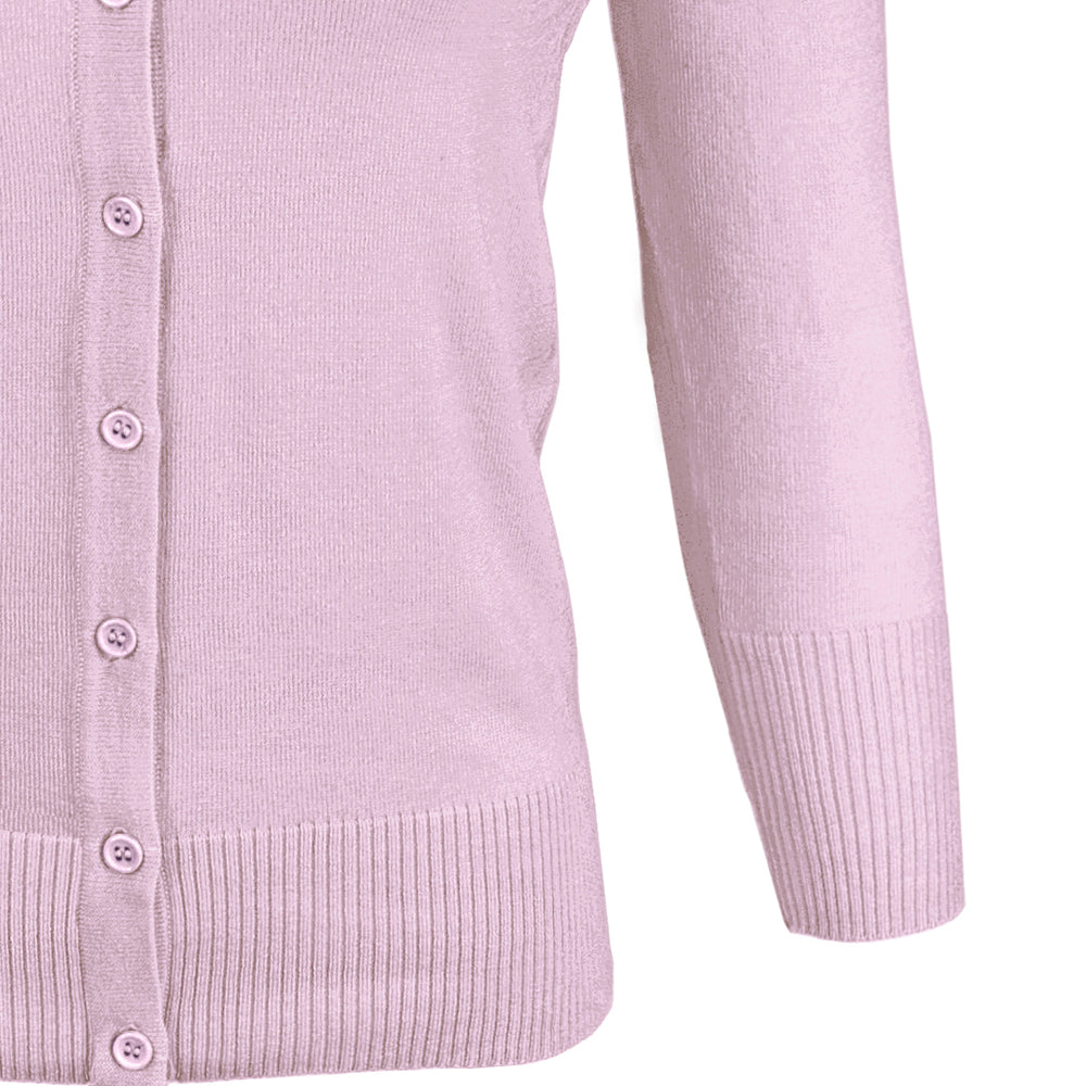 YEMAK Women's 3/4 Sleeve V-Neck Cardigan Sweater CO078PL (1X-3X) PLUS size Option (1 of 2)