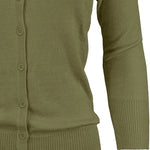 YEMAK Women's 3/4 Sleeve Crewneck Cardigan Sweater CO079PL PLUS size (1X-3X) Color (2 of 2)