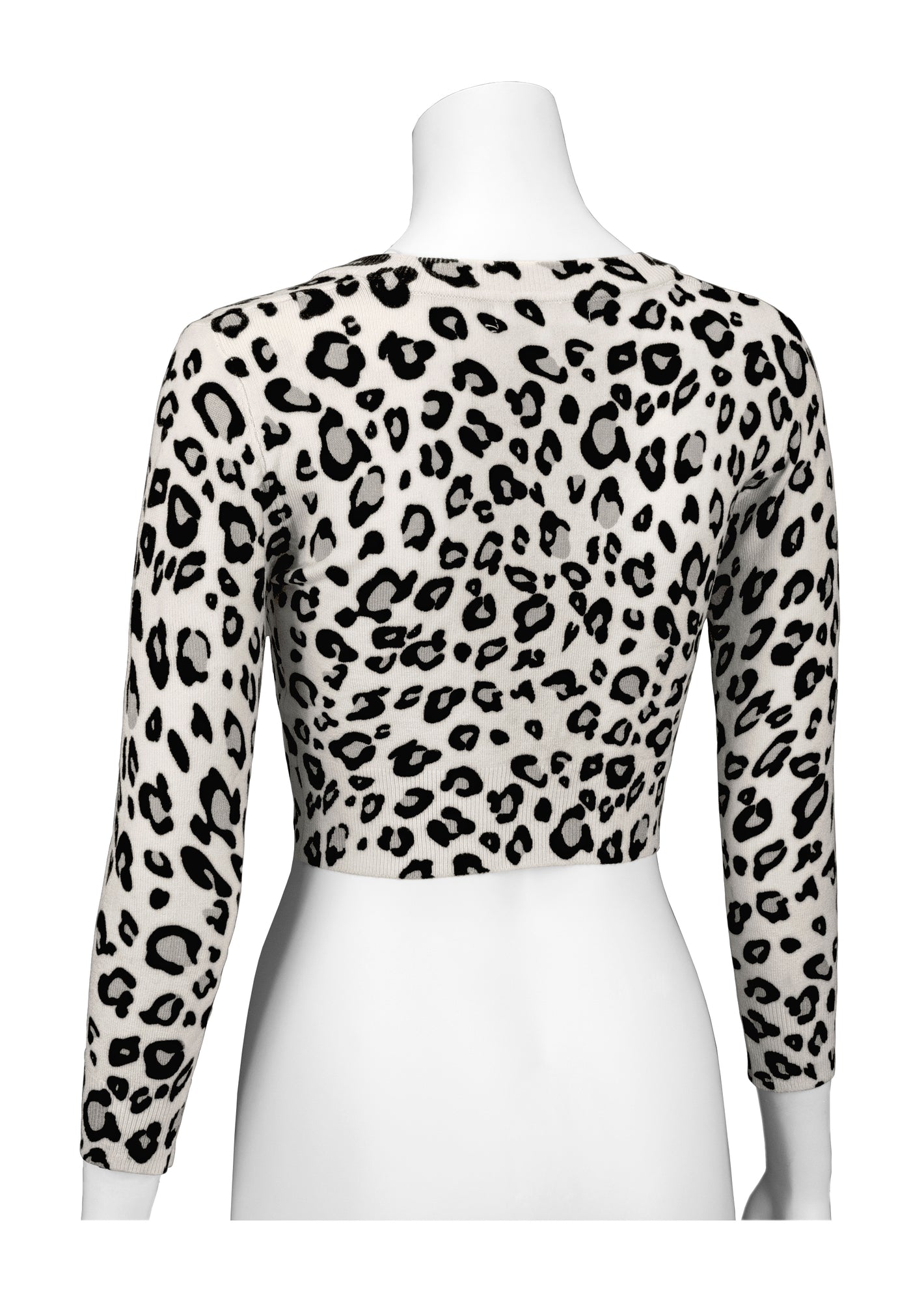 NWT Lucky Brand Black/Grey/White Leopard Print Sweater size 3X