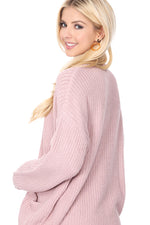 YEMAK Women's Long Sleeve Chunky Waffle Knit Open Front Sweater Cardigan HK8246