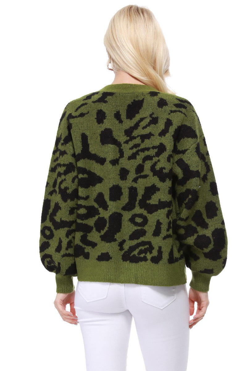 Chunky leopard sweater hotsell