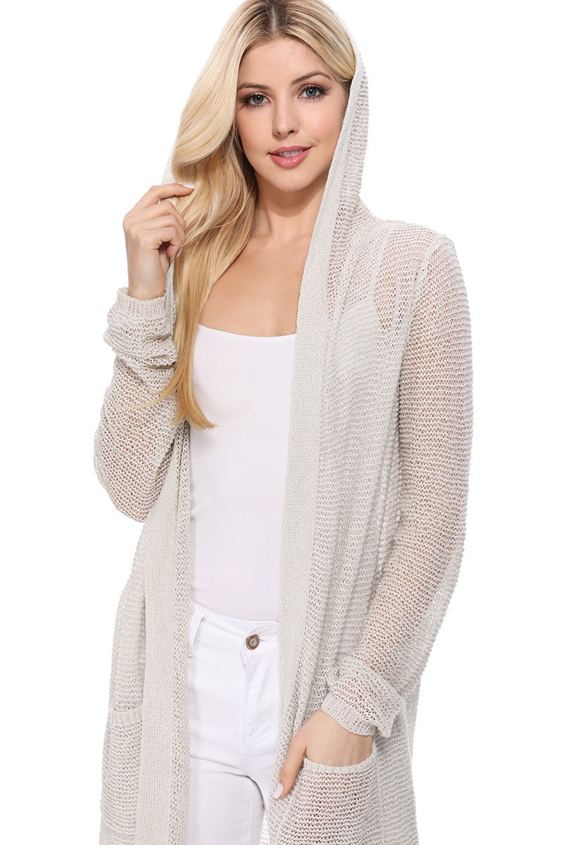 Womens Long Sleeve Cardigan Scallop Trim Trumpet Sleeve Tie Front Open Knit  Top Sweater Outwear Beige at  Women's Clothing store
