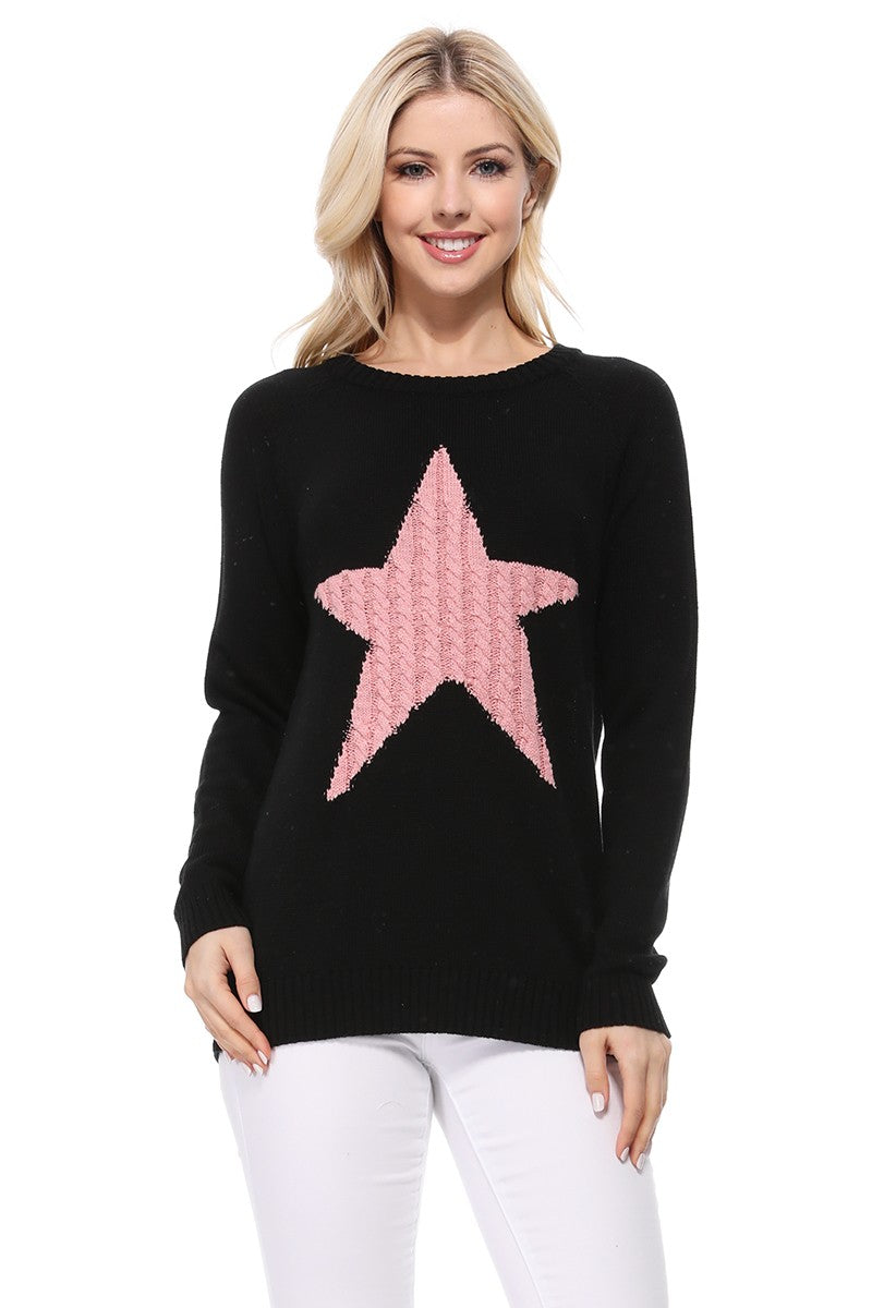 Jumper with clearance stars on sleeves