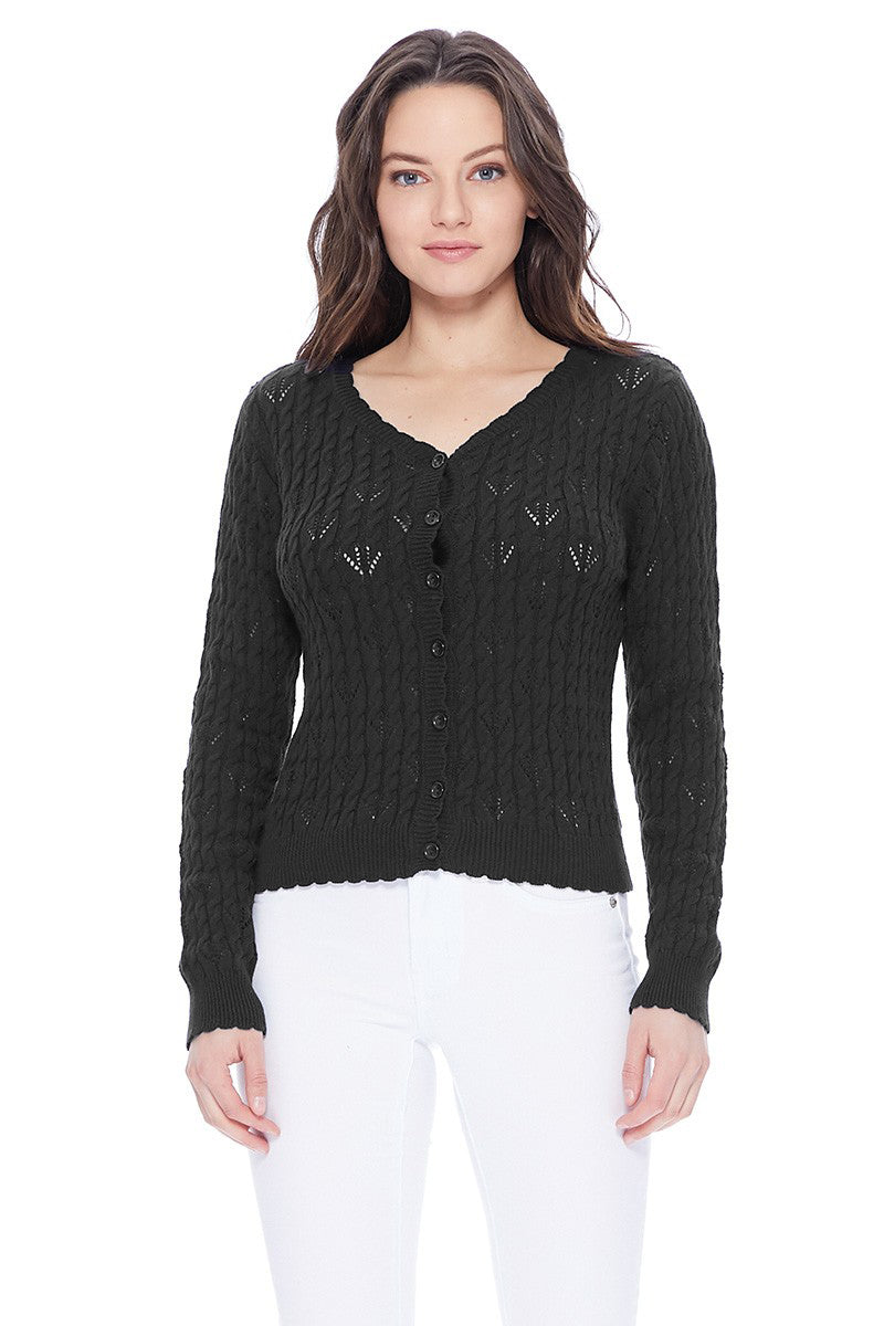 Sleeveless Lace Cardigan Sweater for Women | YEMAK Sweaters