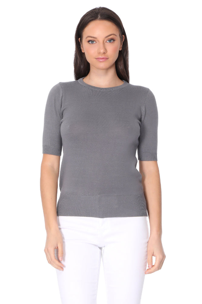 Daily 1/2 Sleeve Slim-Fit Pullover Sweater | YEMAK