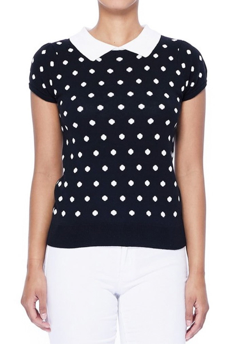 Classic Polka-Dot Shirt for Women