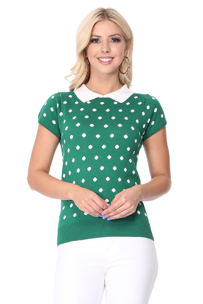 Classic Polka-Dot Shirt for Women