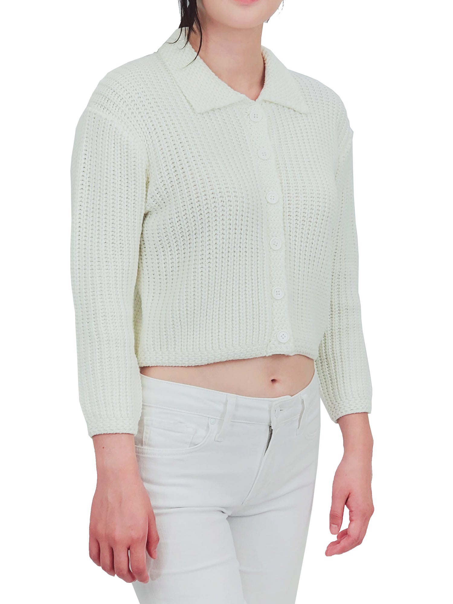 Ladies collar deals sweater