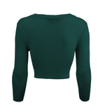 Womens Cropped 3/4 Sleeves Cardigan Sweater Inspired PinUp CO129PL (1X-4X)PLUS size Color(2 of 2) - Cardigans-Sweaters