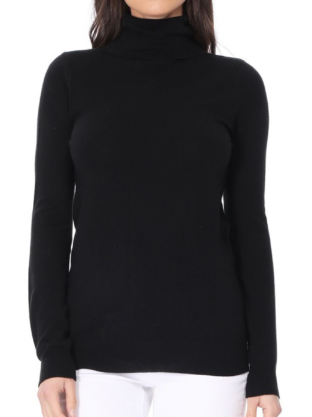 Ladies black hotsell turtleneck sweater